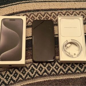 Black Smartphone with Accessories